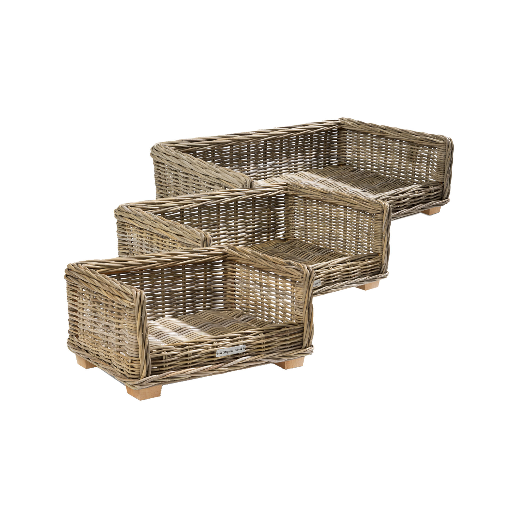 51 Degrees North Rattan Bed -  50 cm