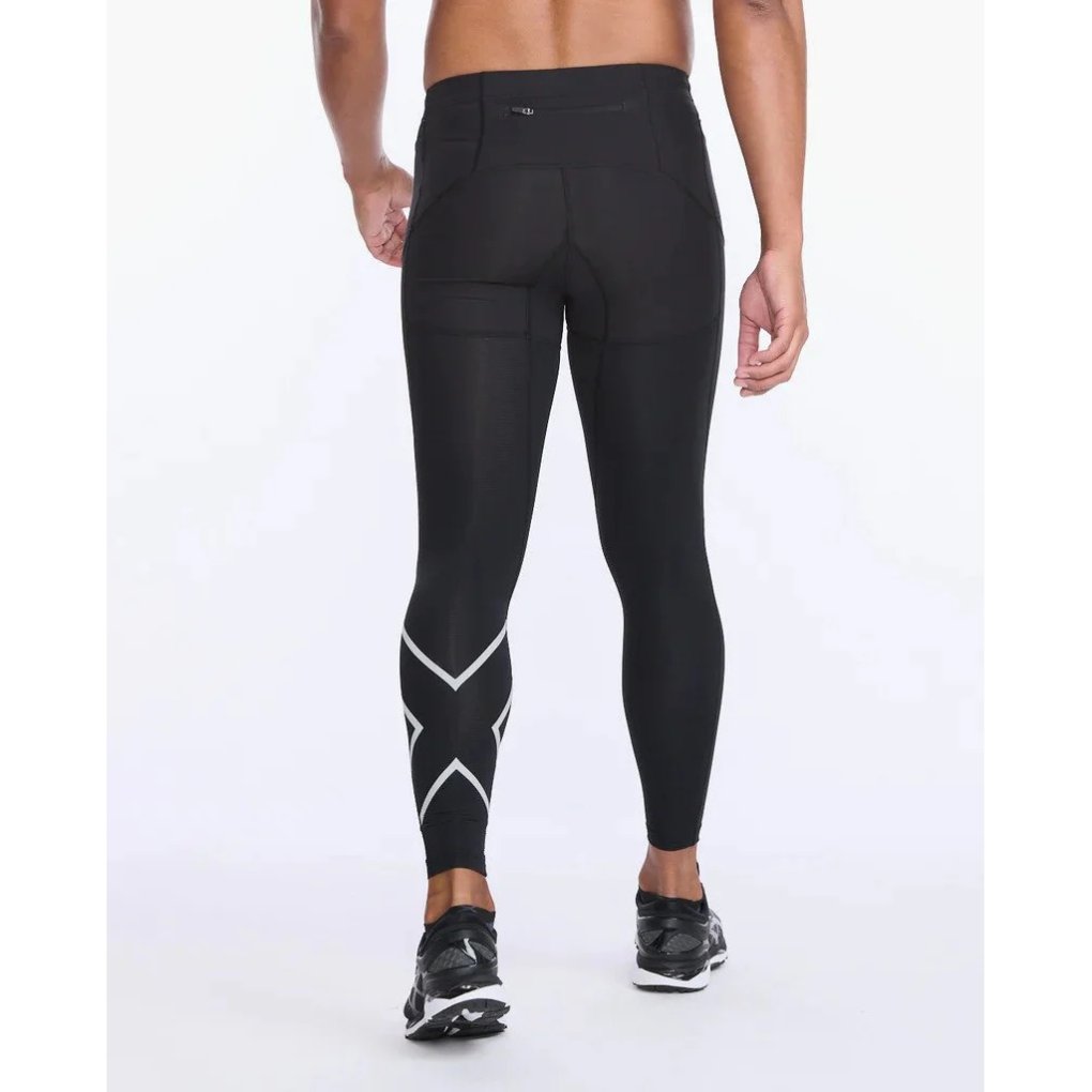 2XU Aero Vent Compression Tights Men - S - black/silver reflective