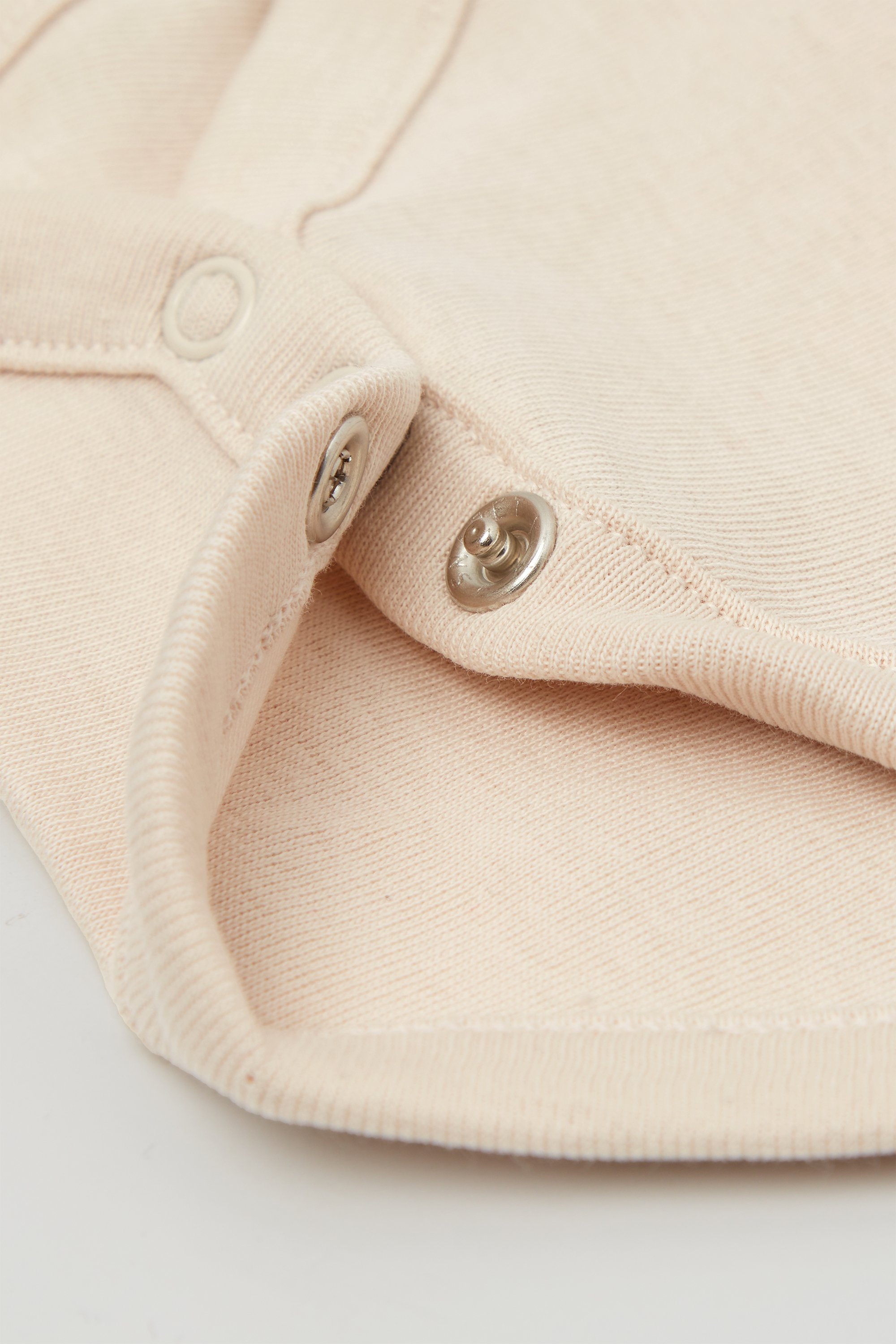 Baby Plain Pure Cotton Bodysuit with Short Sleeves