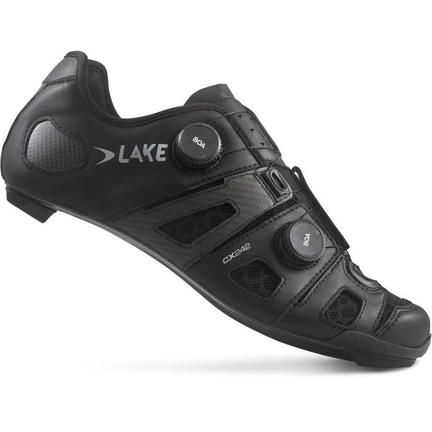 Lake CX242 Road Shoes Men - black/silver