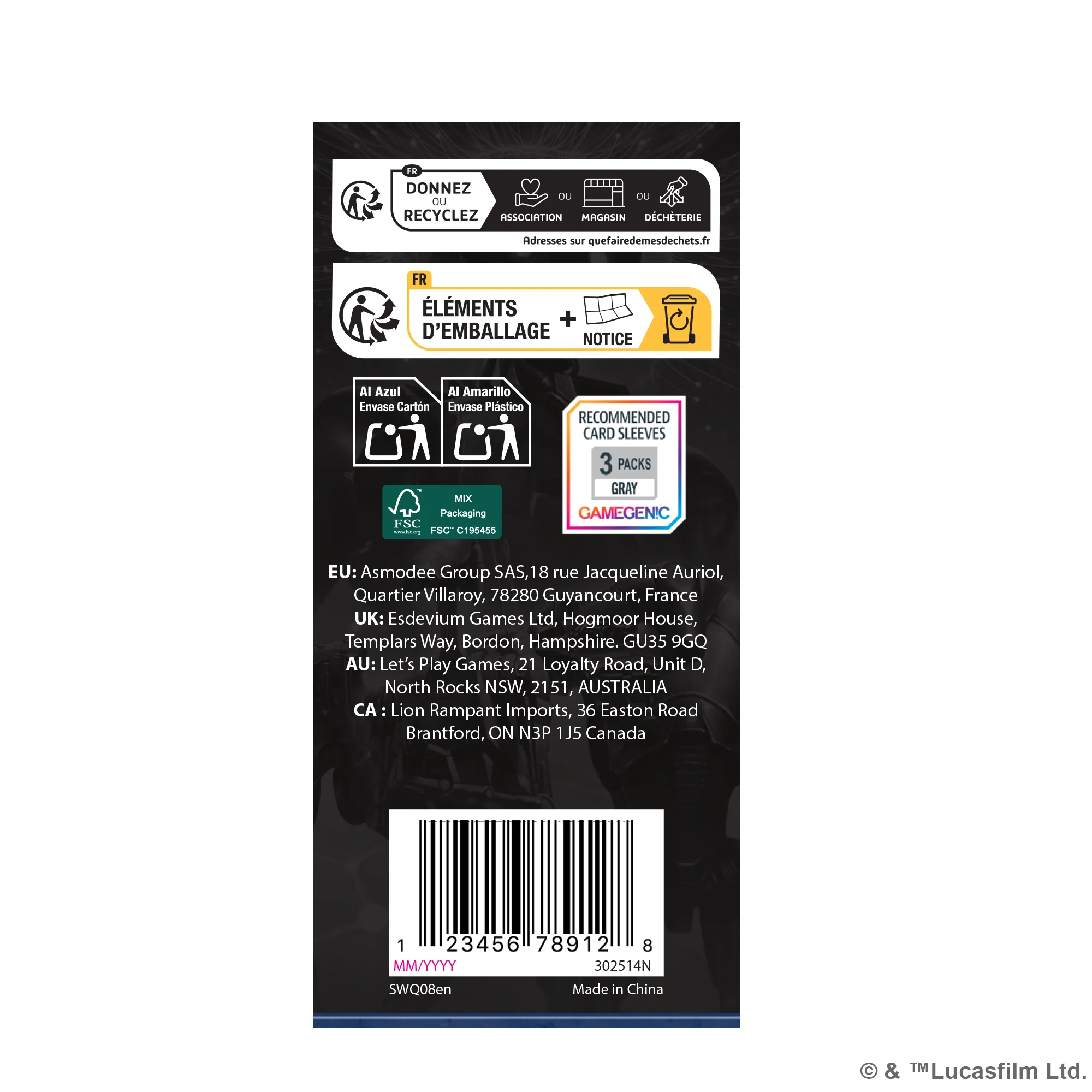 Star Wars: Legion - Separatist Alliance Card Pack