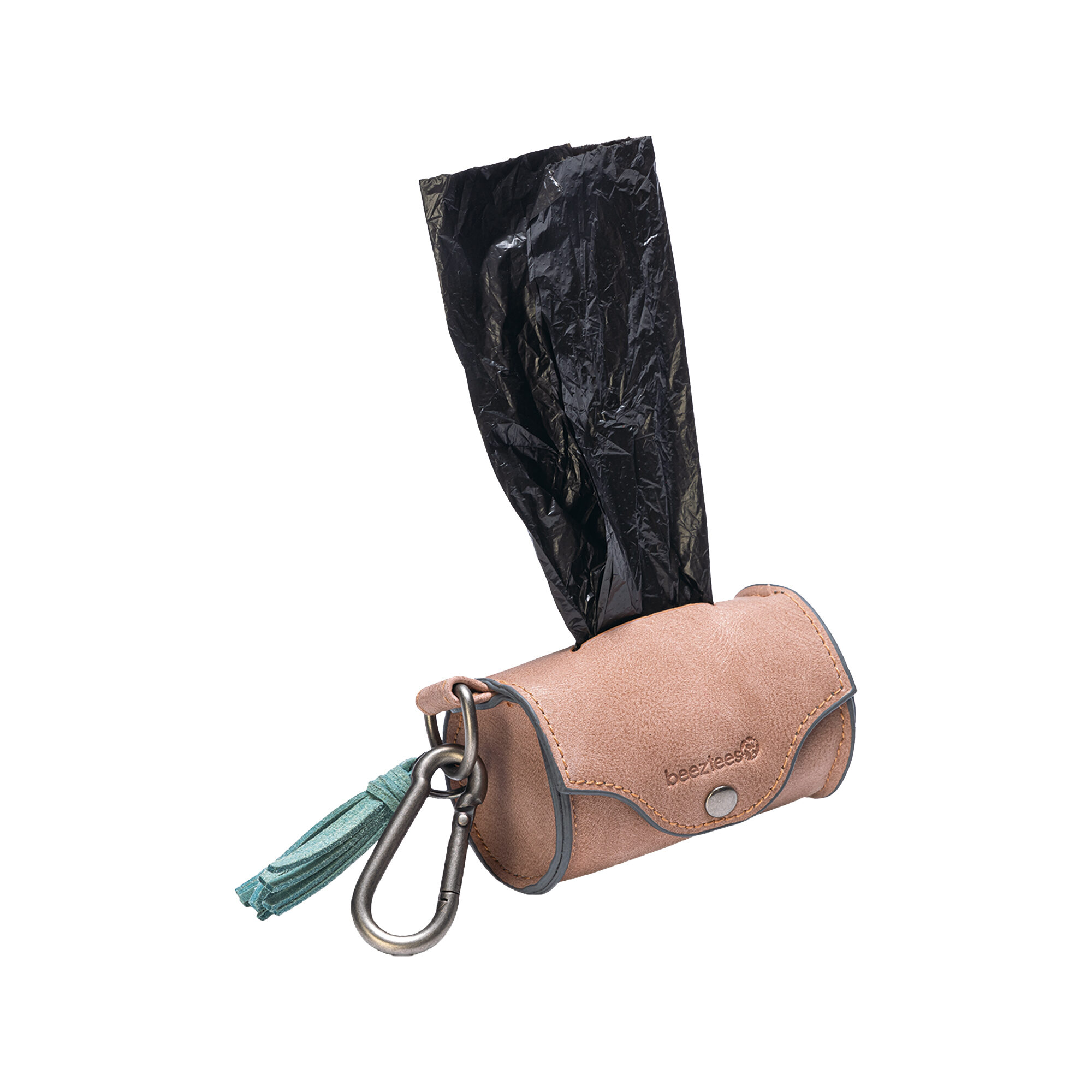 Beeztees Balacron Poop Bag Holder Synthetic Leather - 20 Bags - Brown