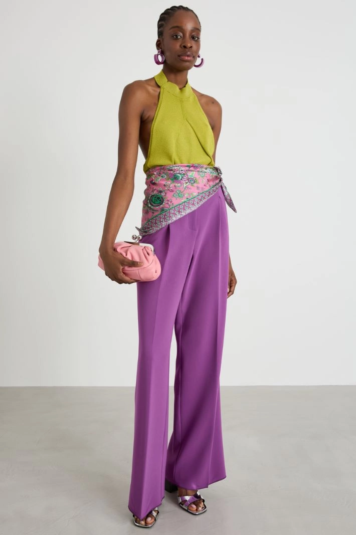 Silk twill scarf - PINK