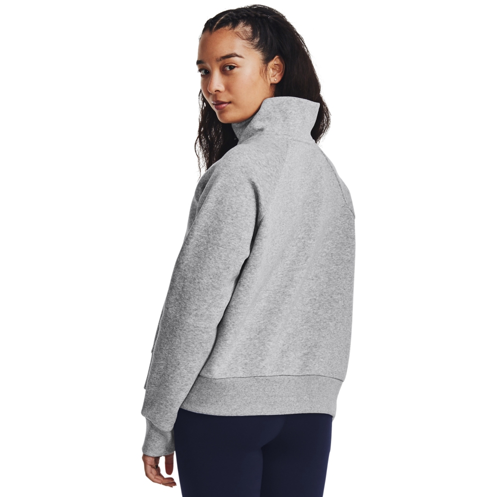 Under Armour UA Rival Fleece ½ Zip Sweater Women - Mod Gray Light Heather/White