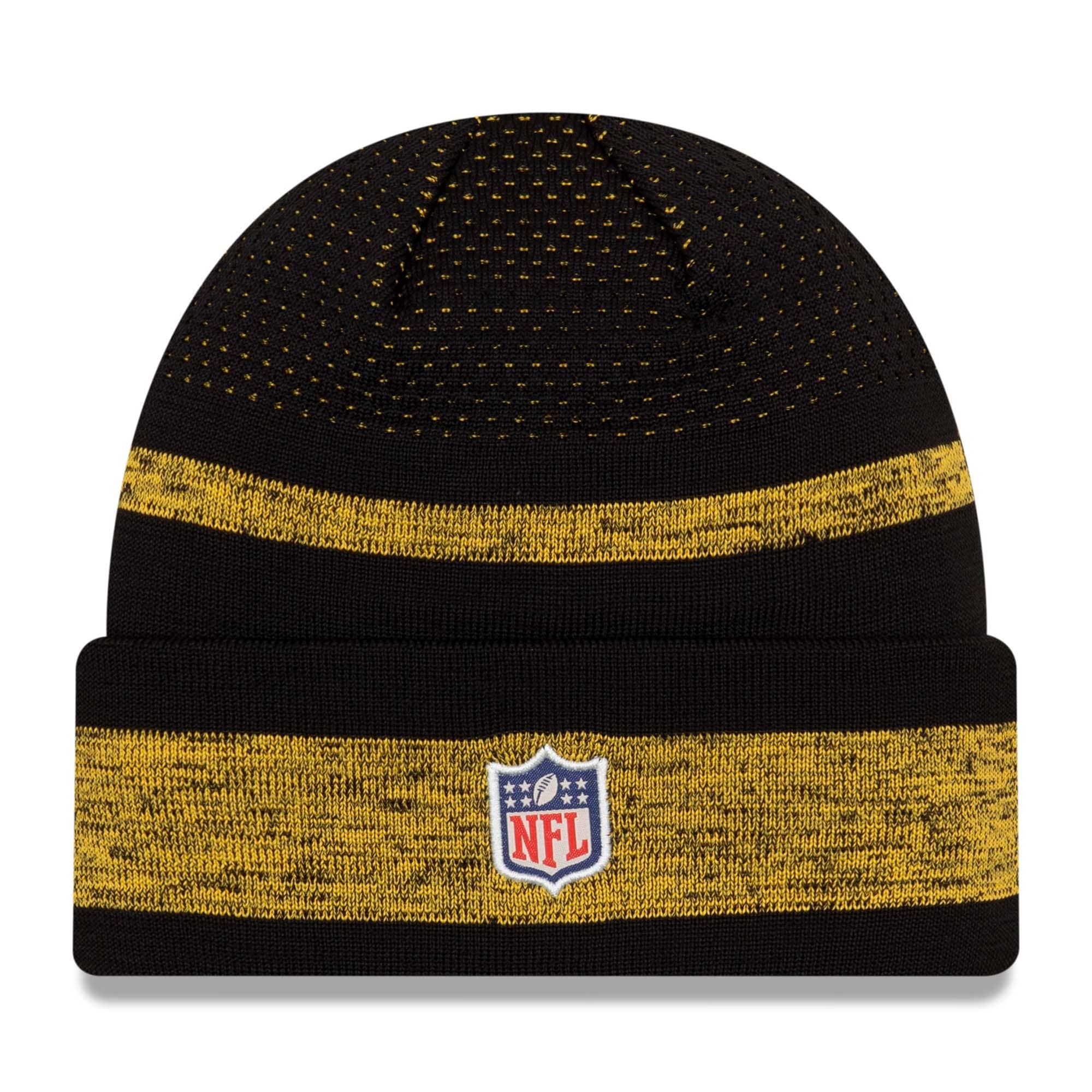 Pittsburgh Steelers 2021 NFL Sideline New Era Tech Knit Beanie