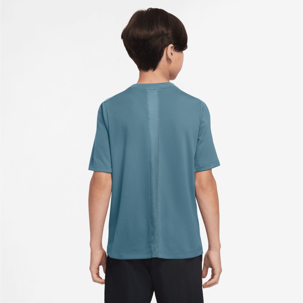 Nike Dri-FIT Multi Short-Sleeve T-Shirt Kids - smokey blue/glacier blue HJ3743-006