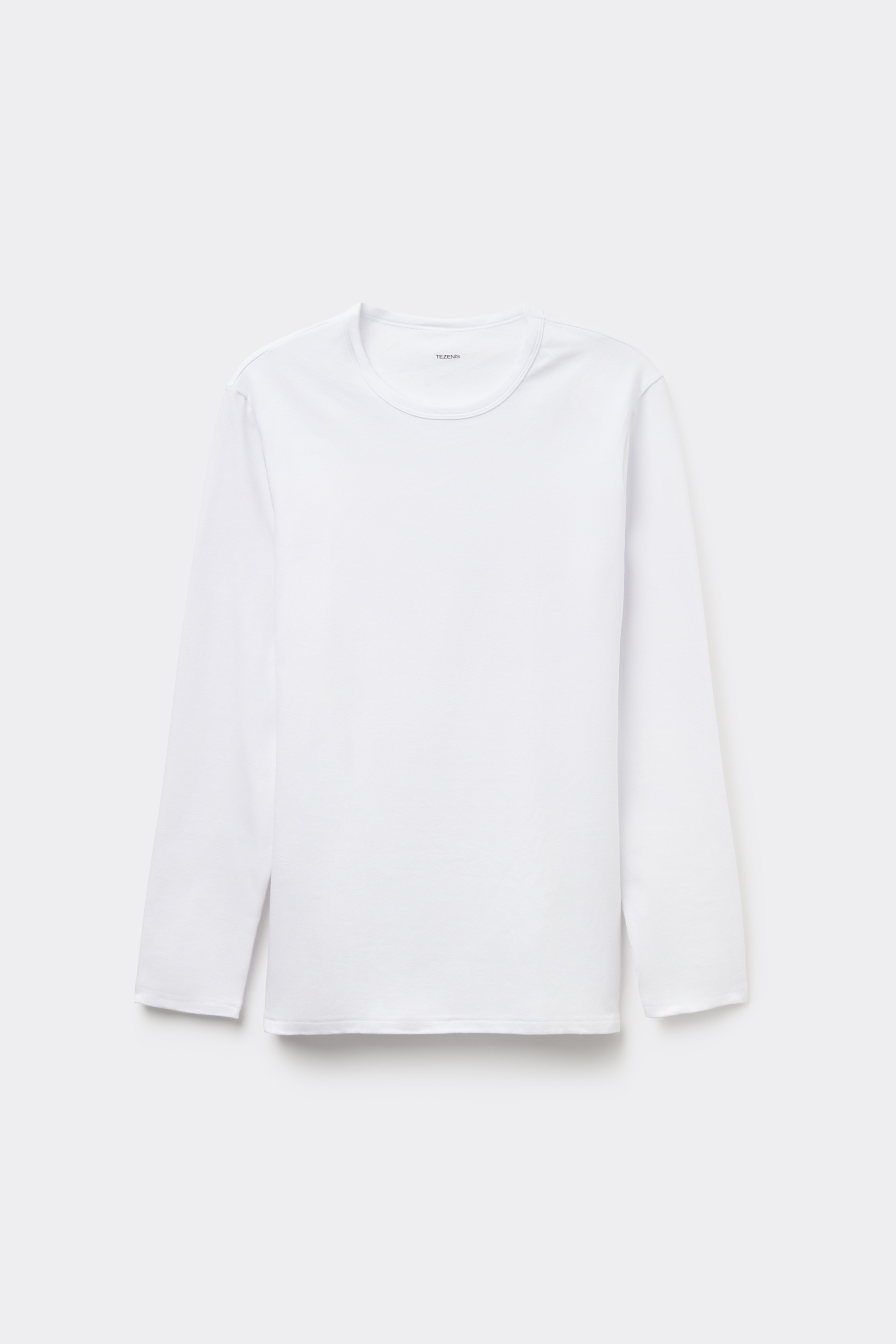 Long-Sleeve Round-Neck Thermal Cotton Top