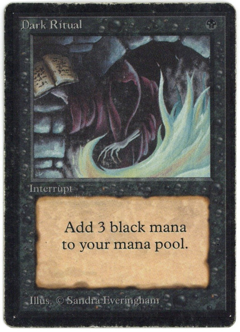 Magic the Gathering Dark Ritual Beta