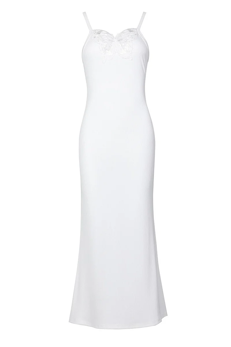 Spaghetti Strap Cutout Bodycon Maxi Dress
