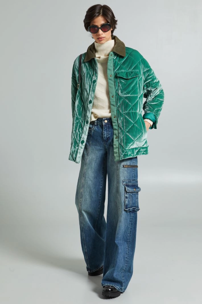 Cargo denim jeans - DENIM LIGHT BLUE