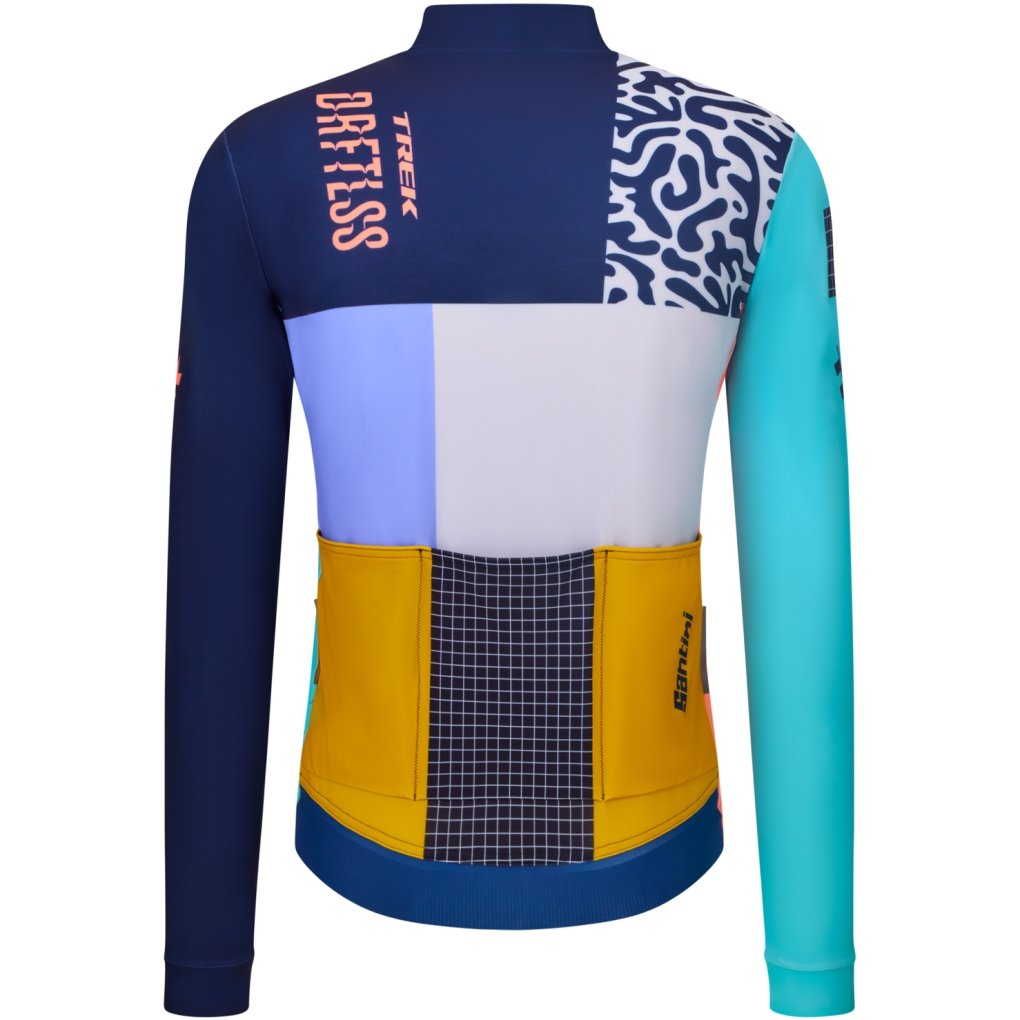 Santini Trek Driftless Long Sleeve Cycling Jersey Men RE216675C26DRI - print