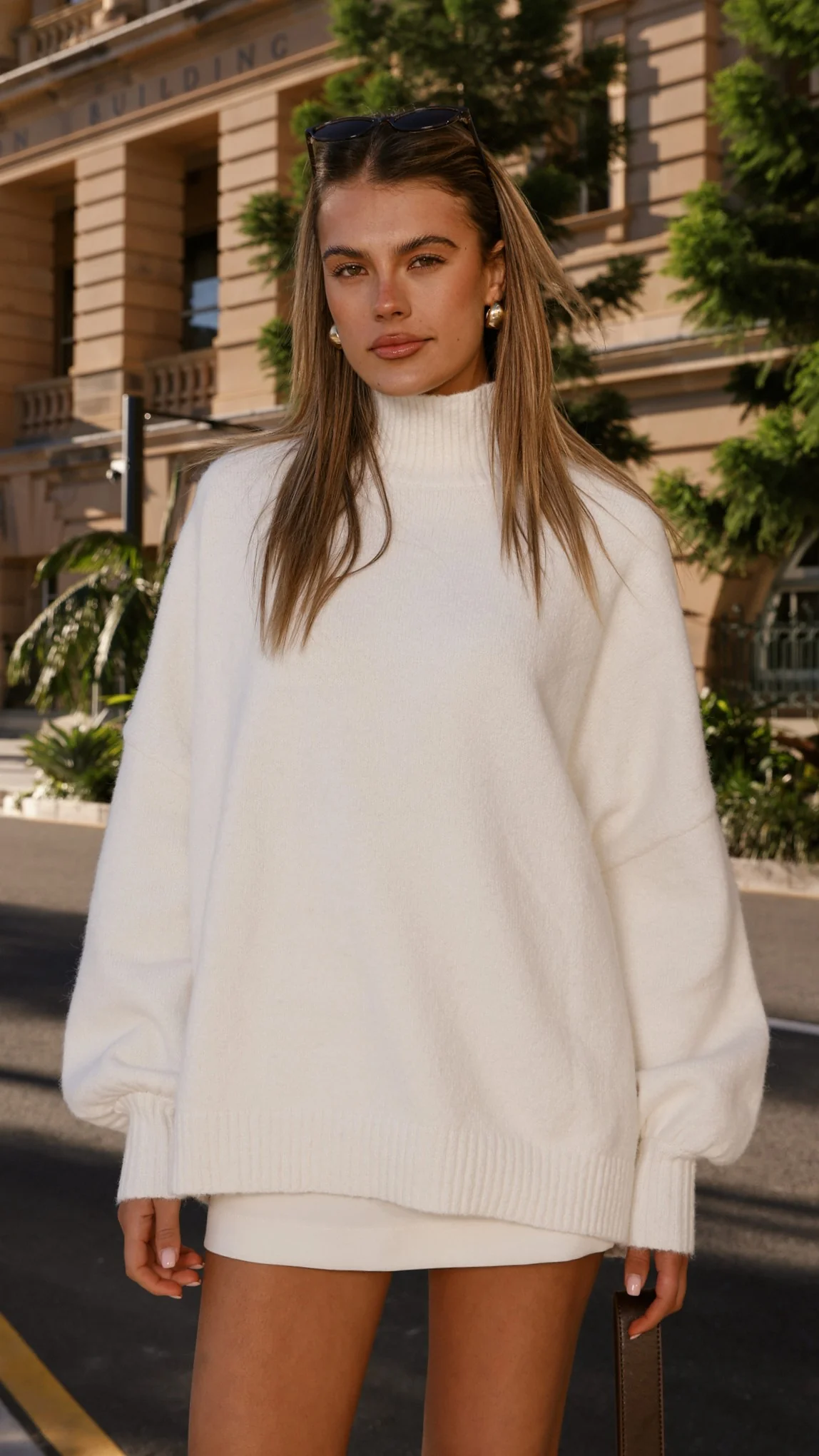 Harita Knitted Sweater - White