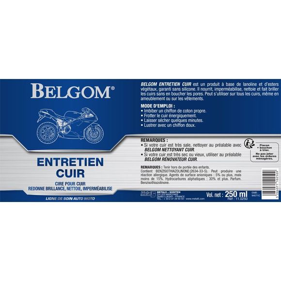 Nettoyant cuir Belgom Entretien UniverselRef : BO0008 / BE05