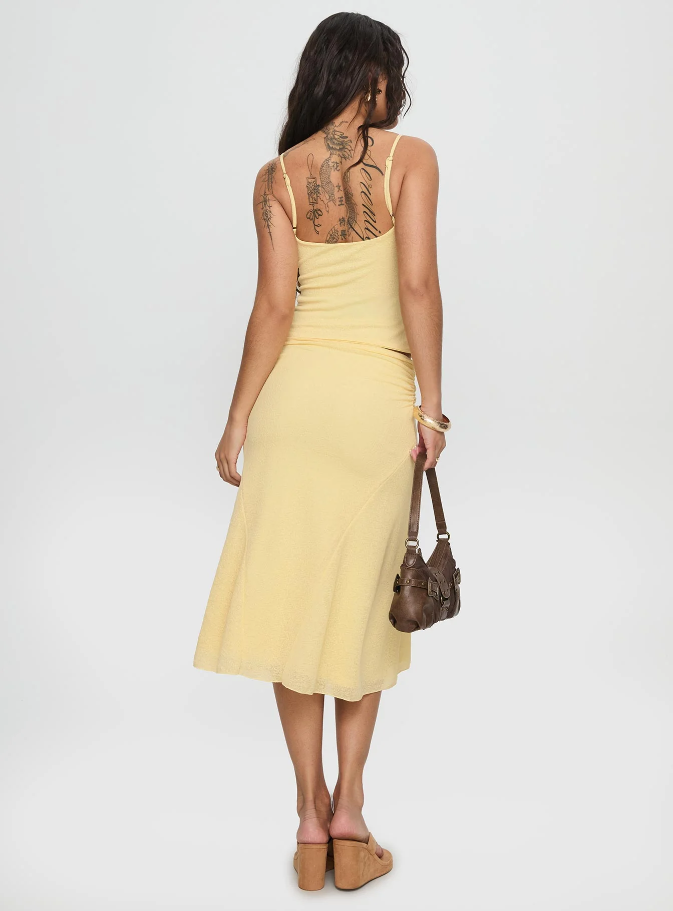 Zylen Cami Set Yellow