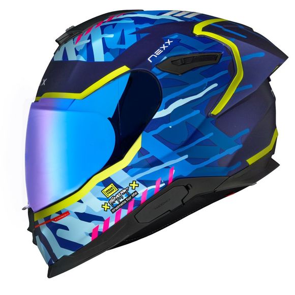 An integral helmet Nexx Y.100R - Urbangram - BlueRef: Ne0618 Cibma