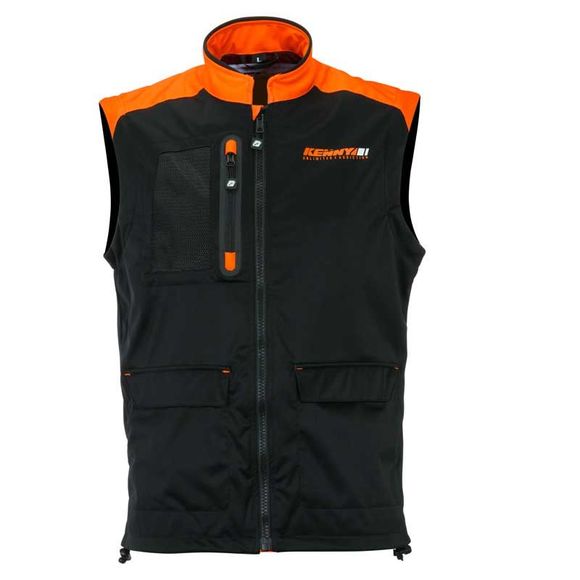 Kenny BODYWARMER + enduro jacket - BLACK NEON ORANGE 2022 - Black / OrangeRef: KE1219