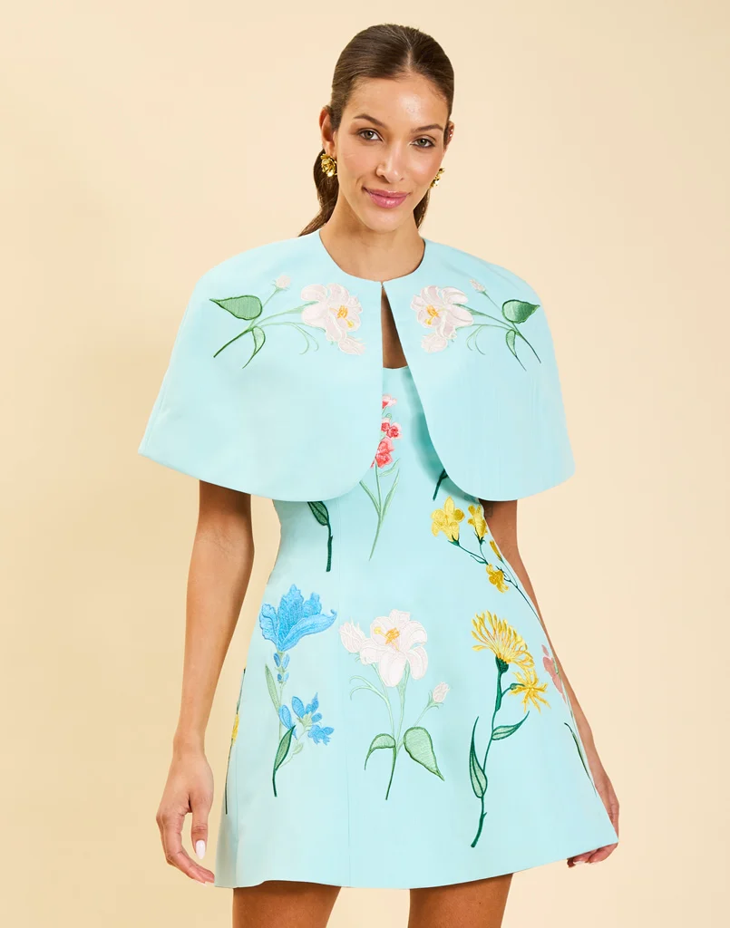 Promenade Embroidered Capelet