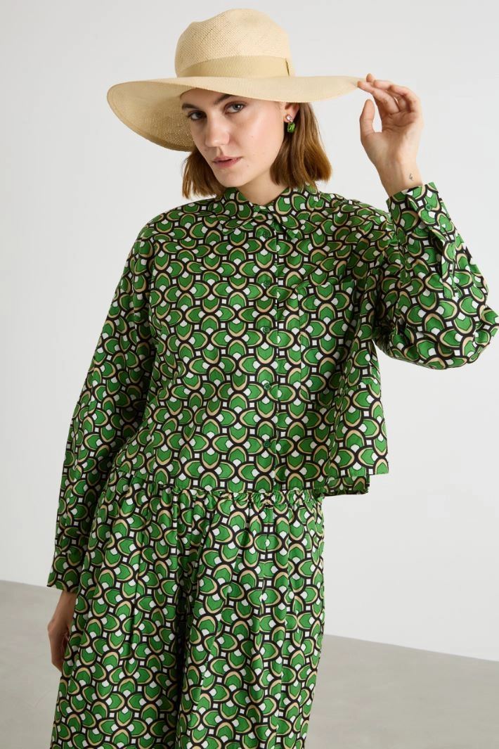 Wide-brim hat - BEIGE