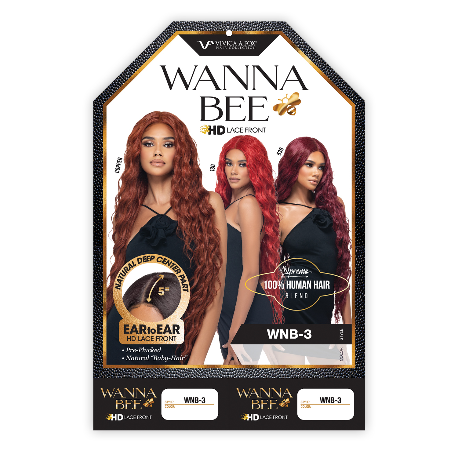 Vivica Fox Human Hair Blend HD Lace Front Wig 5