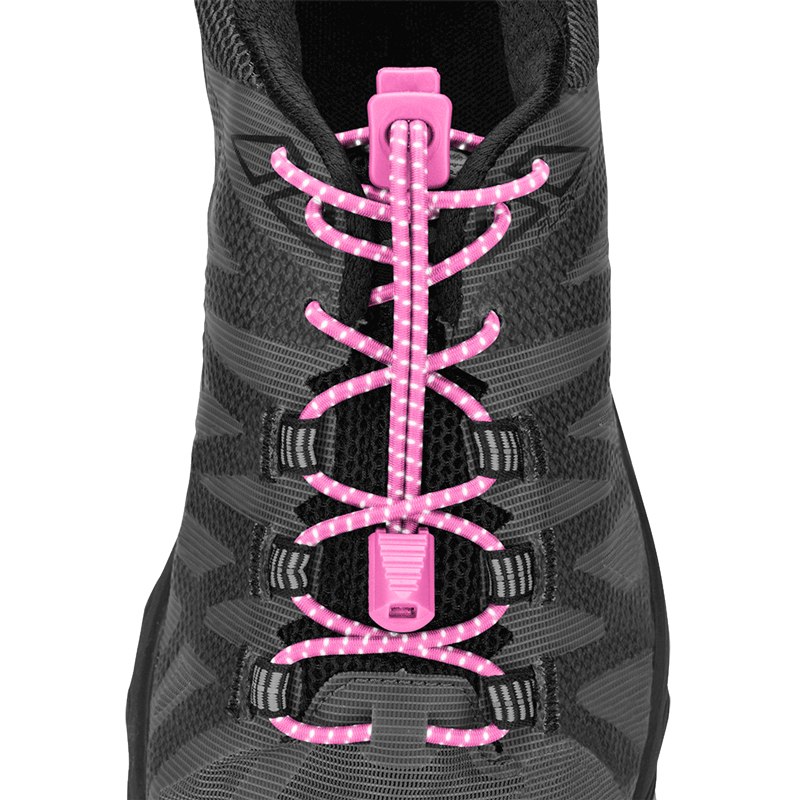 Nathan Sports Run Laces Reflective - pink