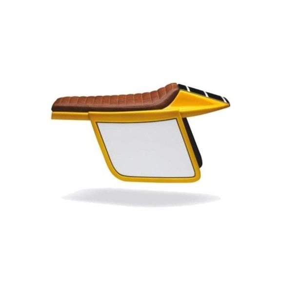Brazoline comfort saddle Cafe RACER Flat Track 4.1 Universal - BrownRef: SCR4.1