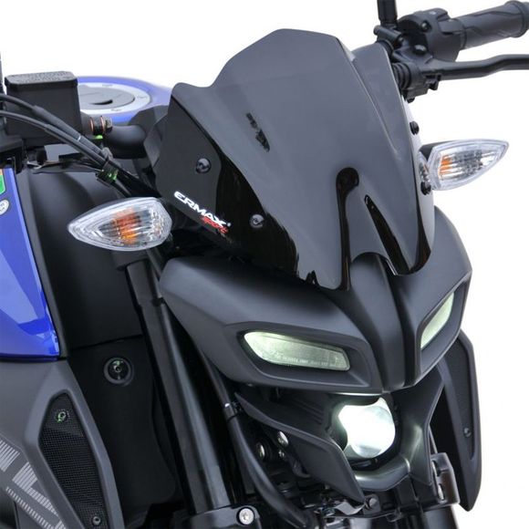 Ermax Sport 22 cm wind deflector - BlackYAMAHA 125 MT-125 - 2020 - 2024Ref: EM1792