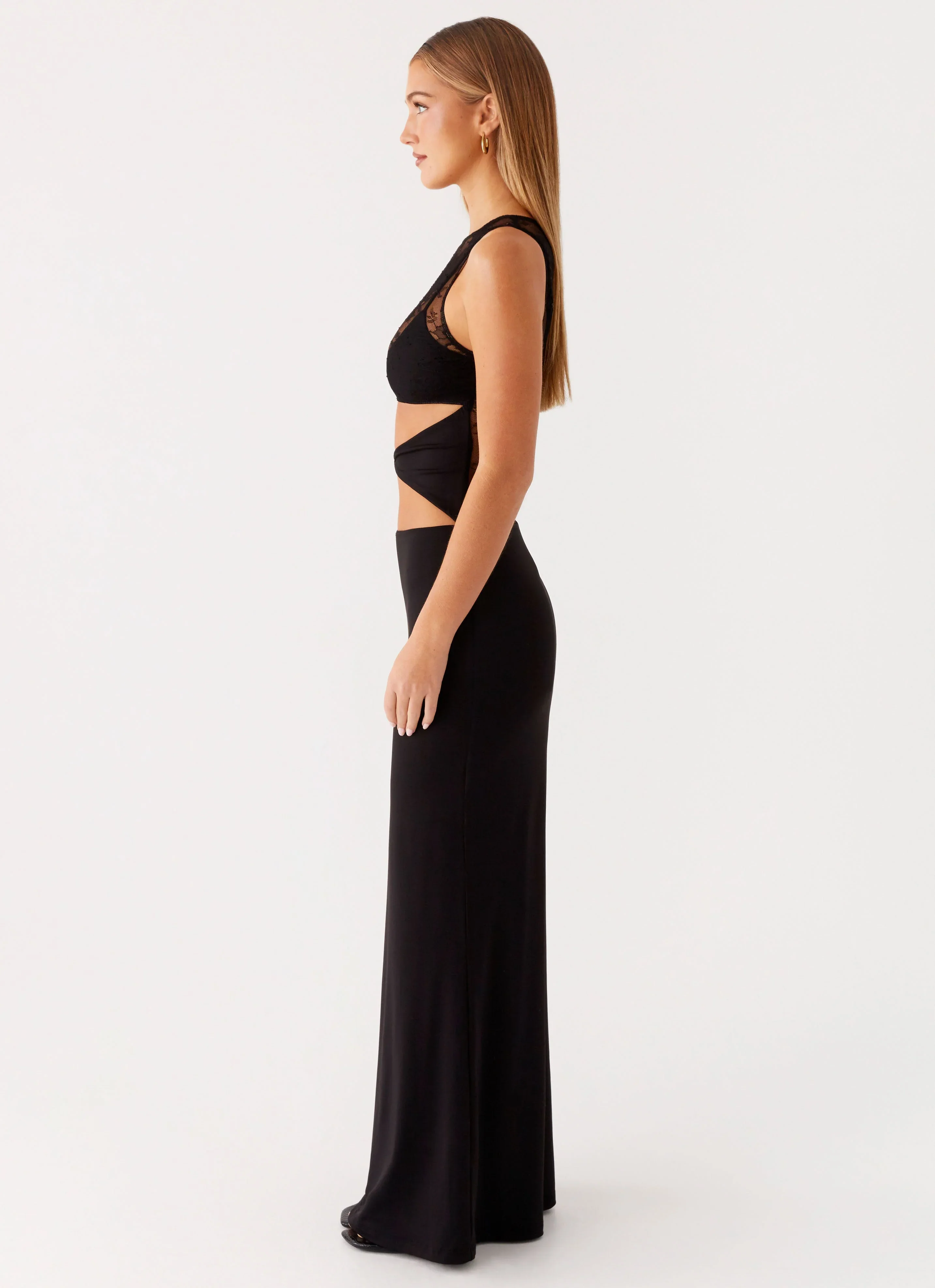 Imperial Maxi Dress - Black