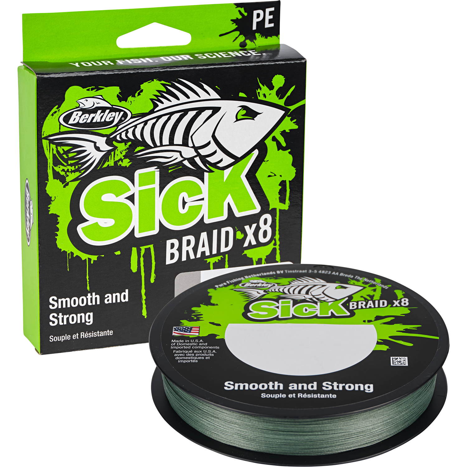 Berkley Sick Braid x8 (300m,moss Green)