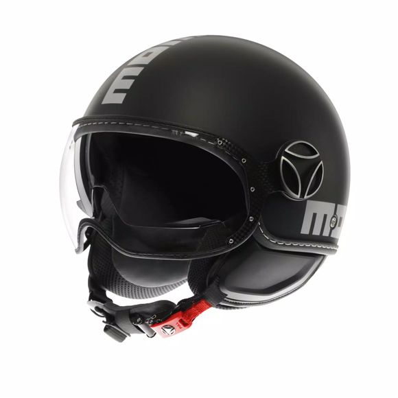 Momo Design FGTR EVO Jet Helmet - Black / GreyRef: MM0161