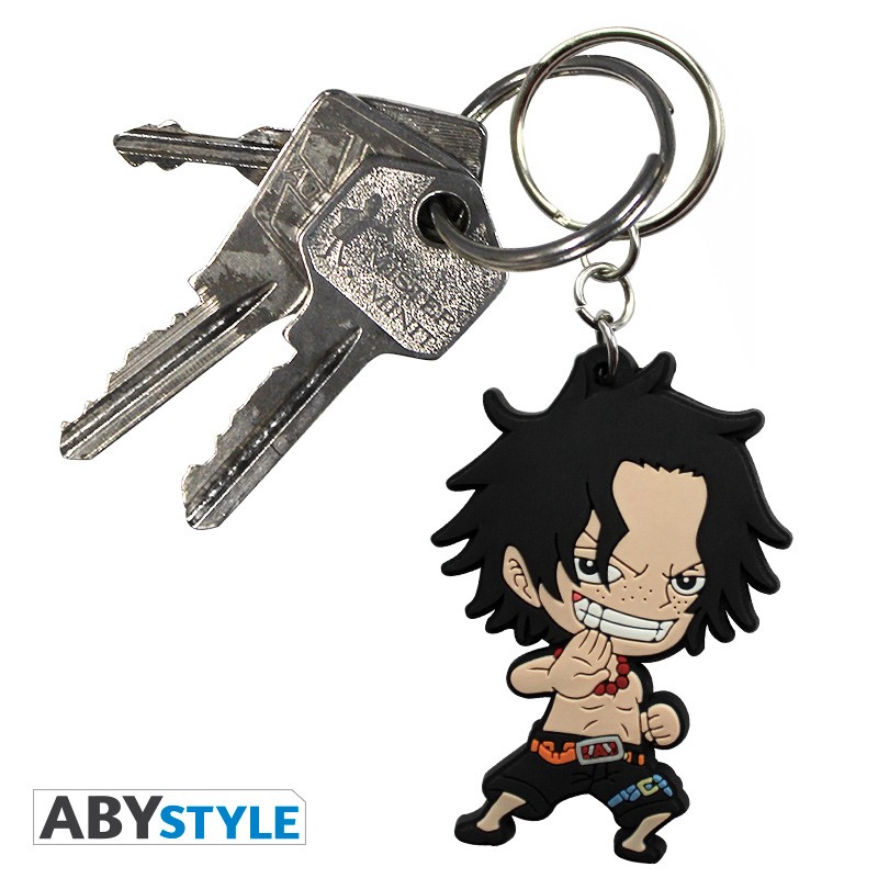 ONE PIECE Keychain Ace SD PVC