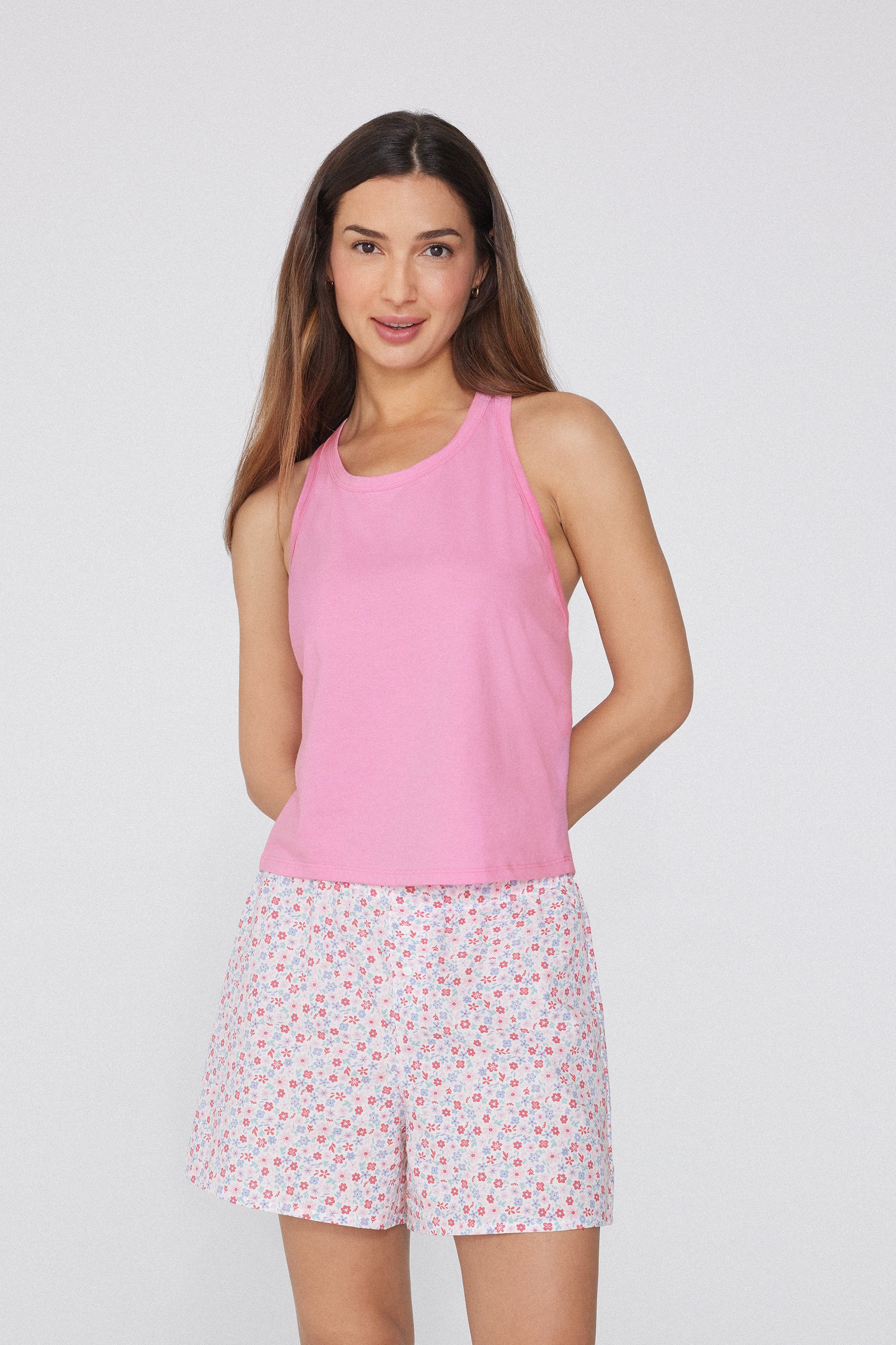 Cotton Camisole with Wide Shoulder Straps