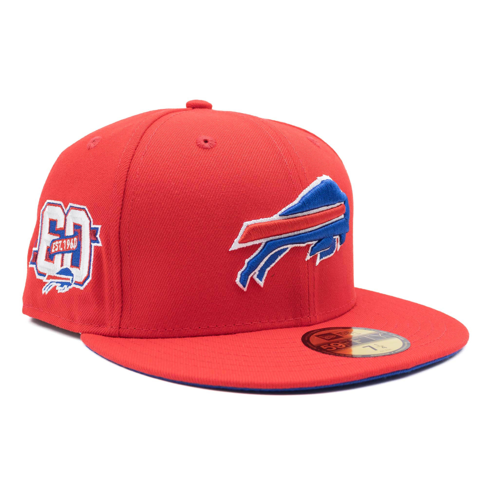 Buffalo Bills 60th Anniversary New Era 59FIFTY Fitted NFL Cap Red