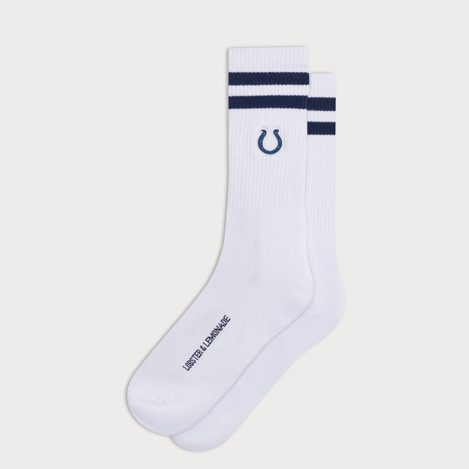 Indianapolis Colts L&L '90 Classics NFL Crew Socks White