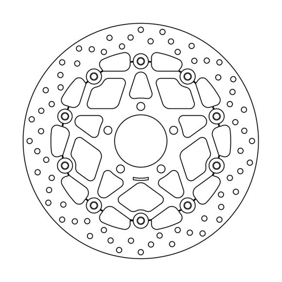Brembo round floating brake discRef: 78B40865