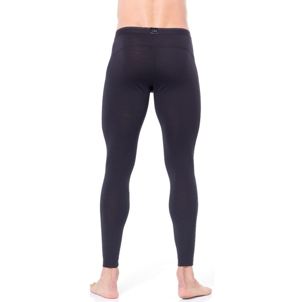 Icebreaker Merino 200 Oasis Leggings with Fly Men - Black/Monsoon