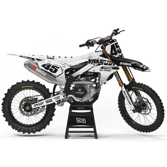 RiderUnik ZEBRA WHITE Graphics Kit - WhiteRef: Ru2973 / Ya-Zebra W-4