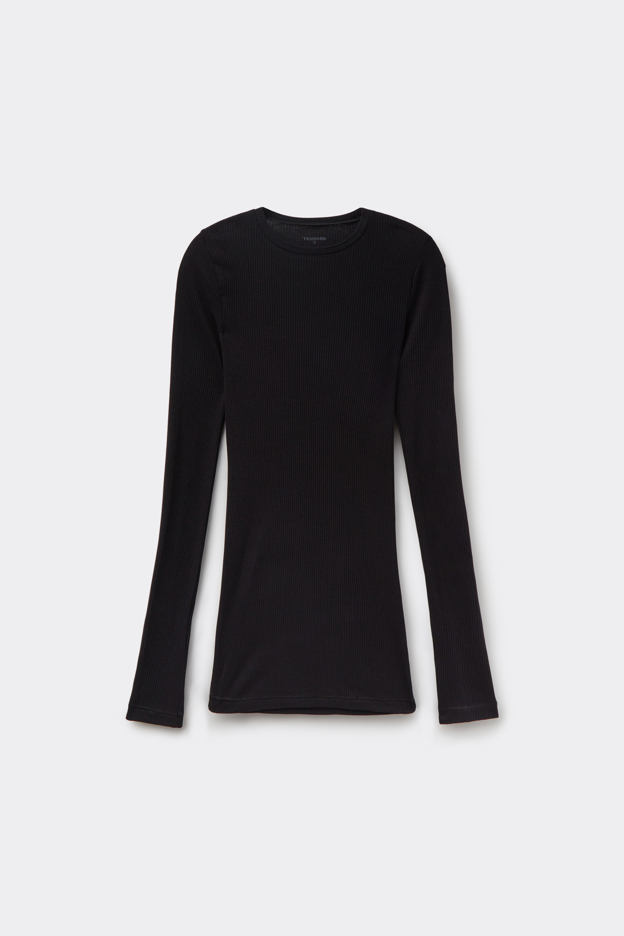 Long Sleeve Round Neck Ribbed Top