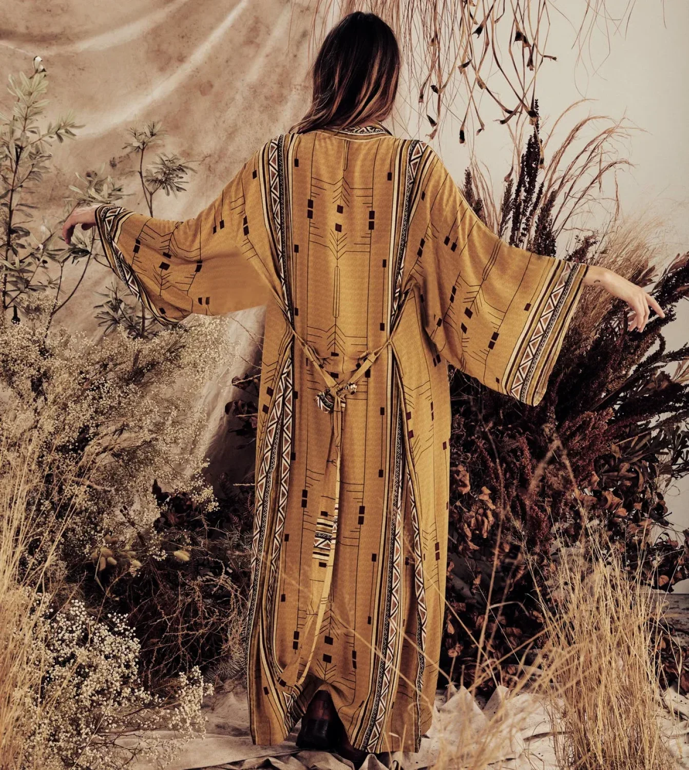Boho Kimono Rayon Print Bikini Cover Up Loose Summer Dress
