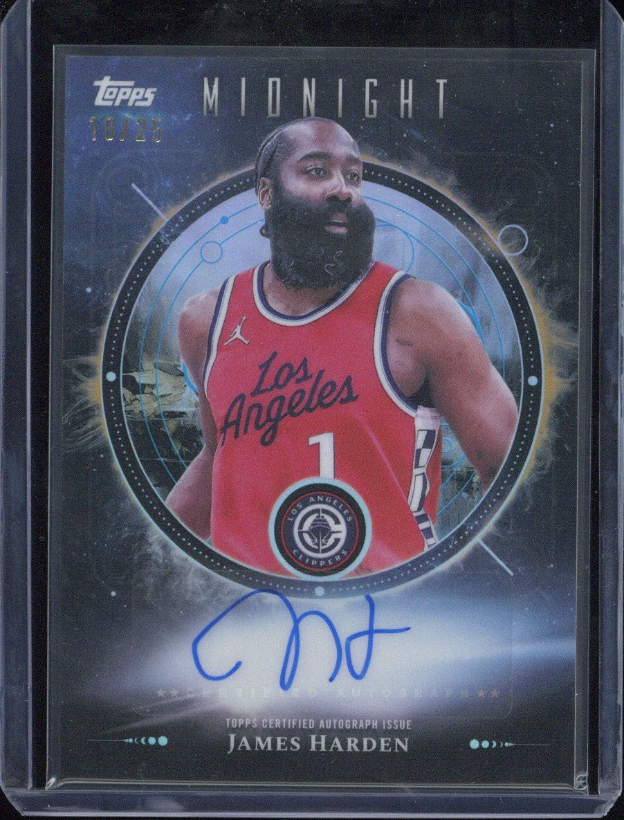 2025 Topps Midnight James Harden Autograph /25 #MO-JH