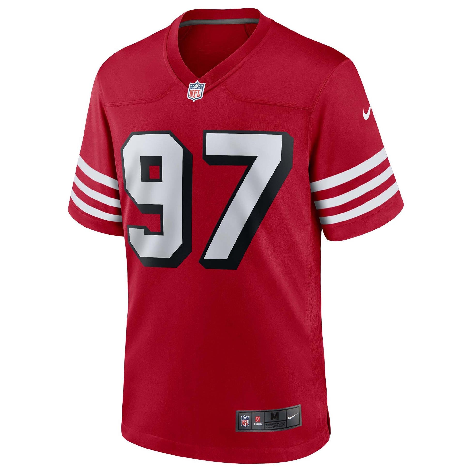 Nick Bosa #97 San Francisco 49ers Nike Game NFL Jersey Alternate Red