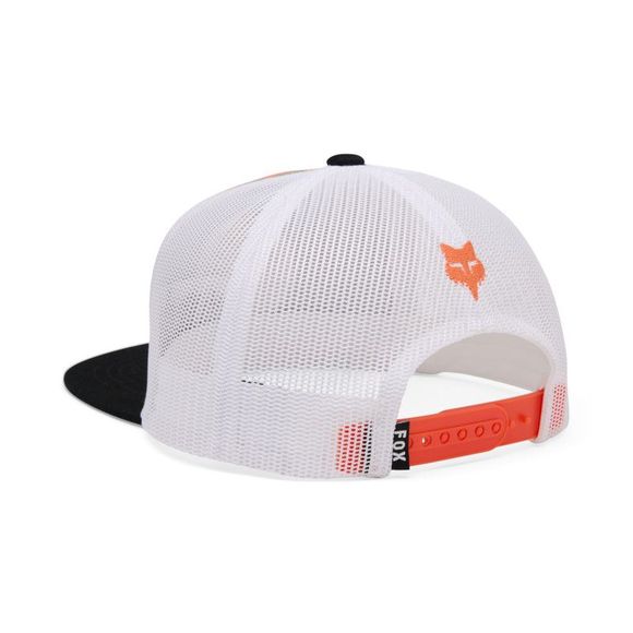 Fox Image Print Snapback Hat Child Cap - White / OrangeRef: Fx6412 / 38442-C84-Os