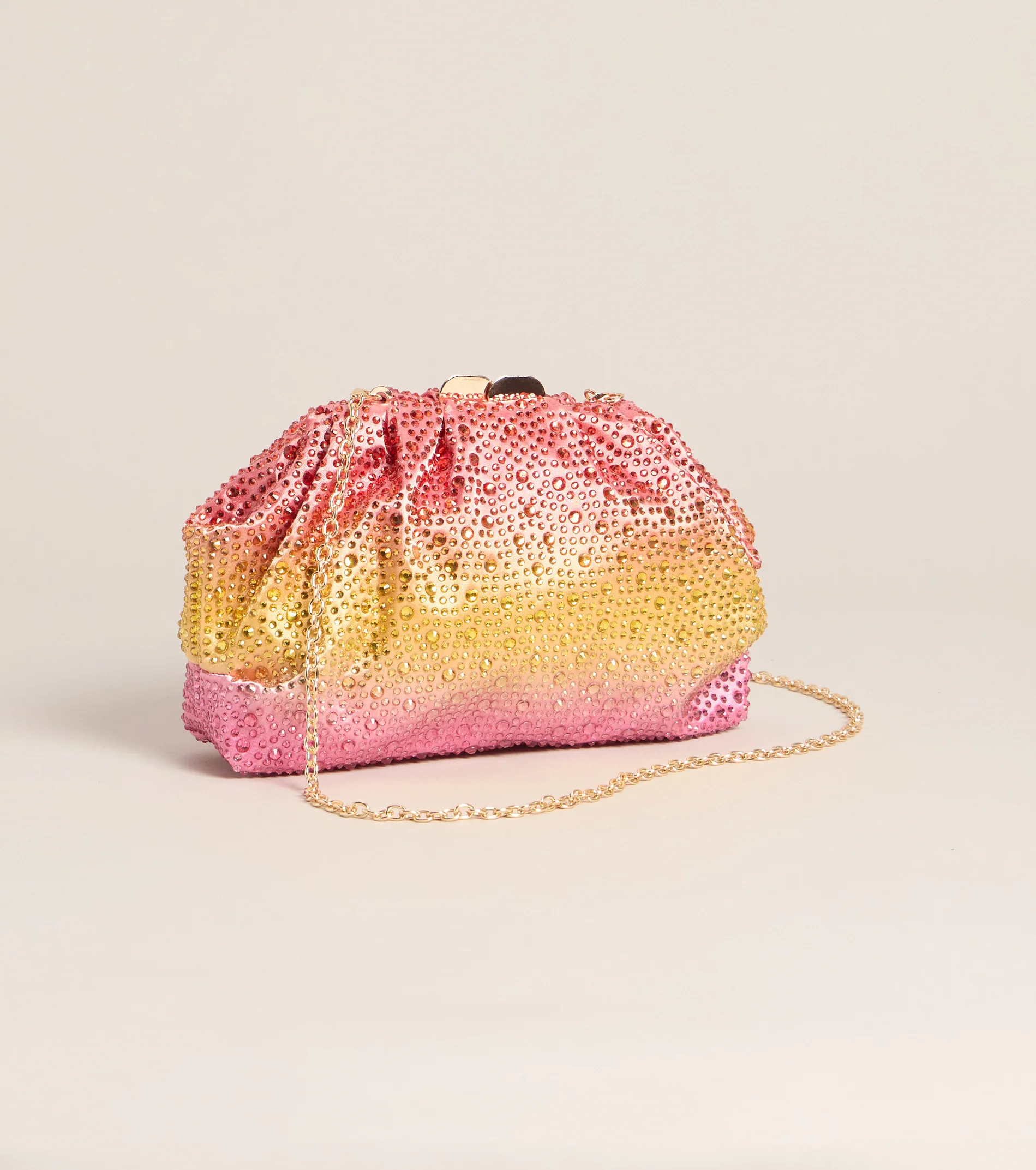 Pretty Glow Moment Ombre Satin Clutch