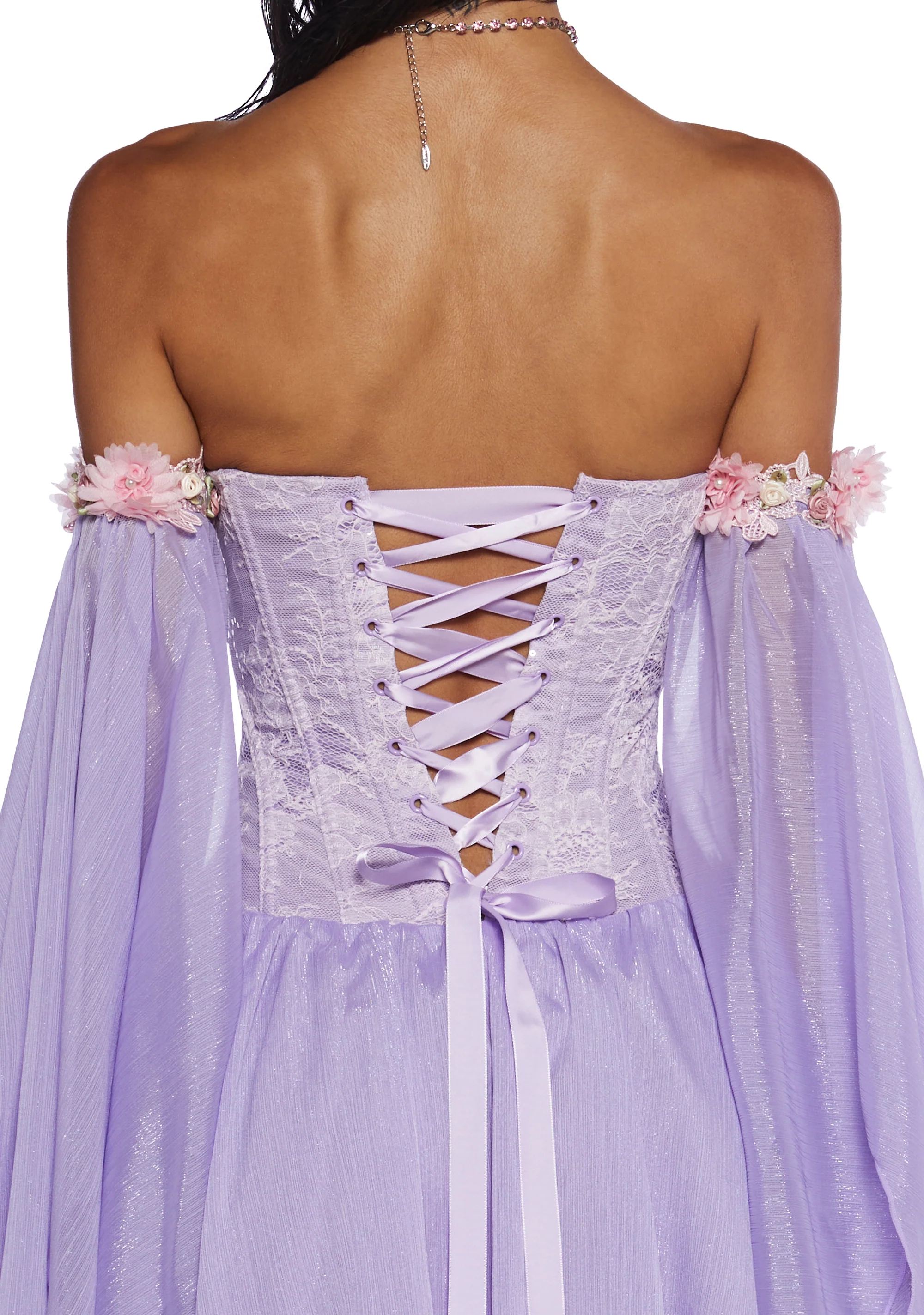 Sparkling Enchantment Mini Dress - Purple