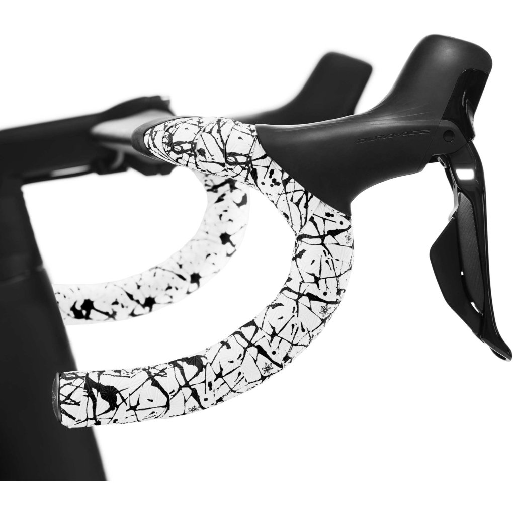 Supacaz Super Sticky Kush Splat Limited Handlebar Tape - White / Black