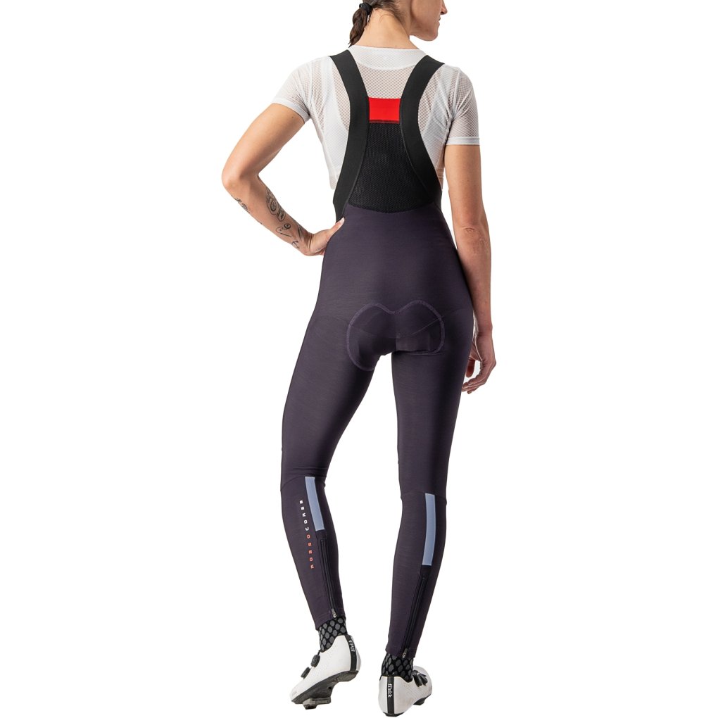 Castelli Sorpasso RoS Bibtights Women - dark night shade/silver reflex 513