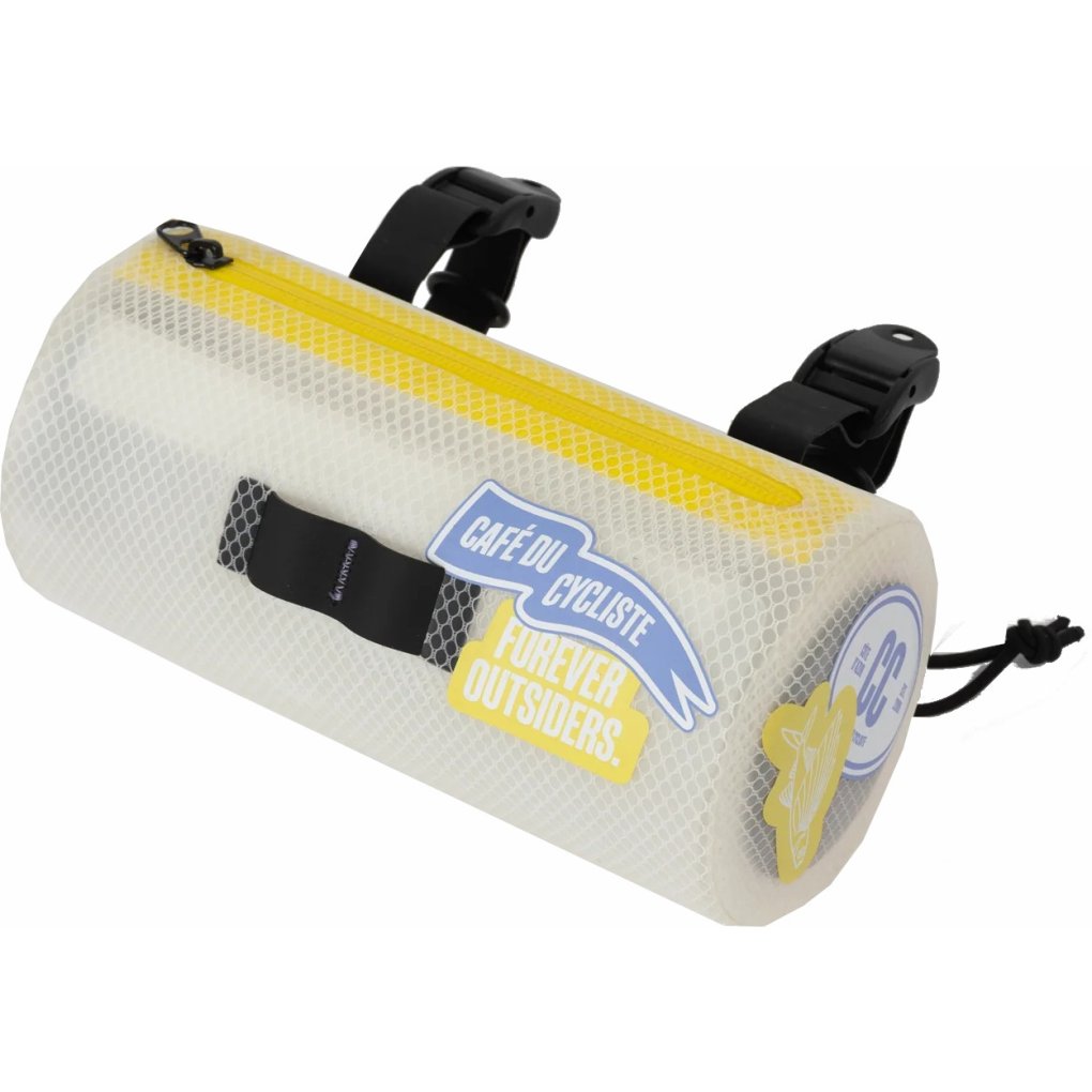 Café du Cycliste Handlebar Pouch Bag - banner/transparent/white