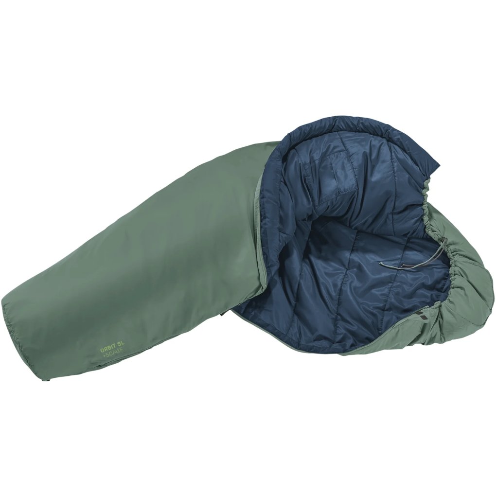 Deuter Orbit SL +5C/41F Women's Sleeping Bag - zip left | ivy-ink