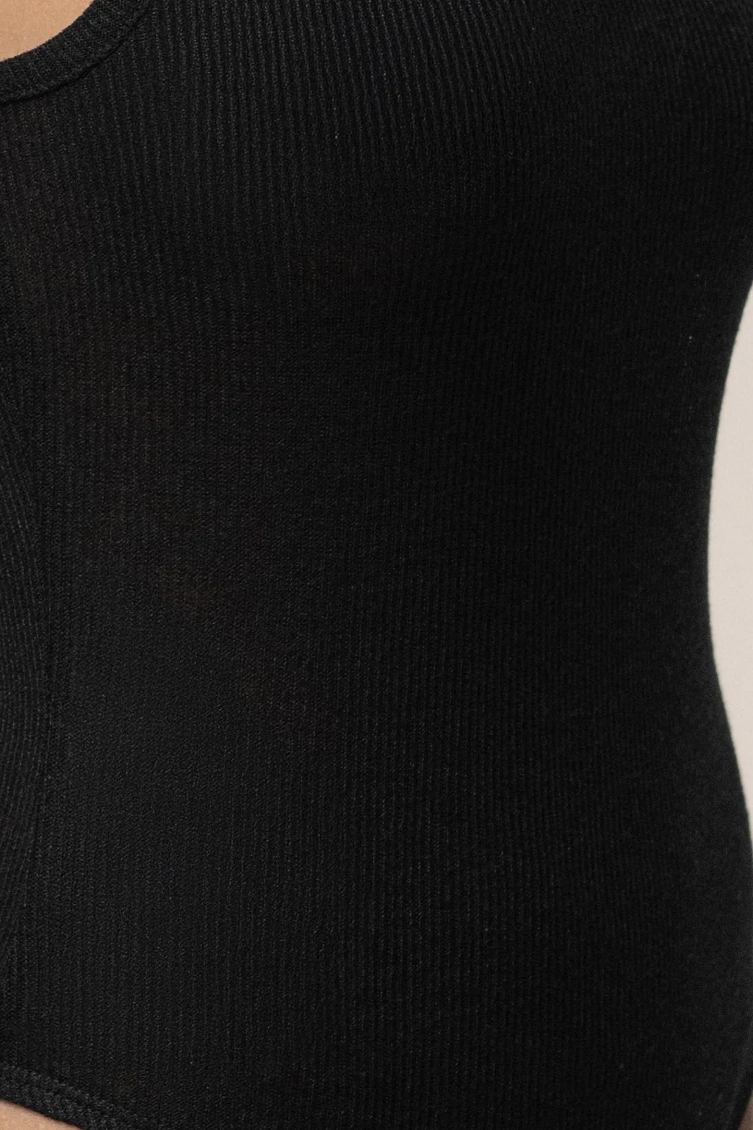 Black The Basis Knit Bodysuit