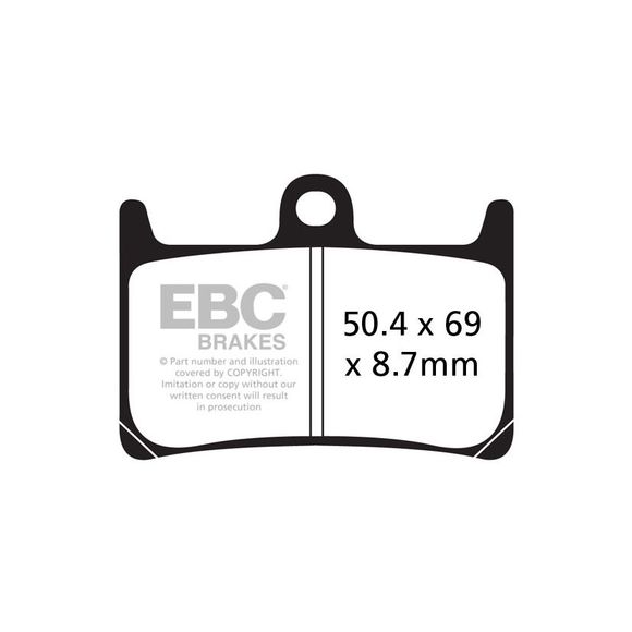 EBC Sinter Sintered Metal front brake padsRef: Fa380Hh / 17210005