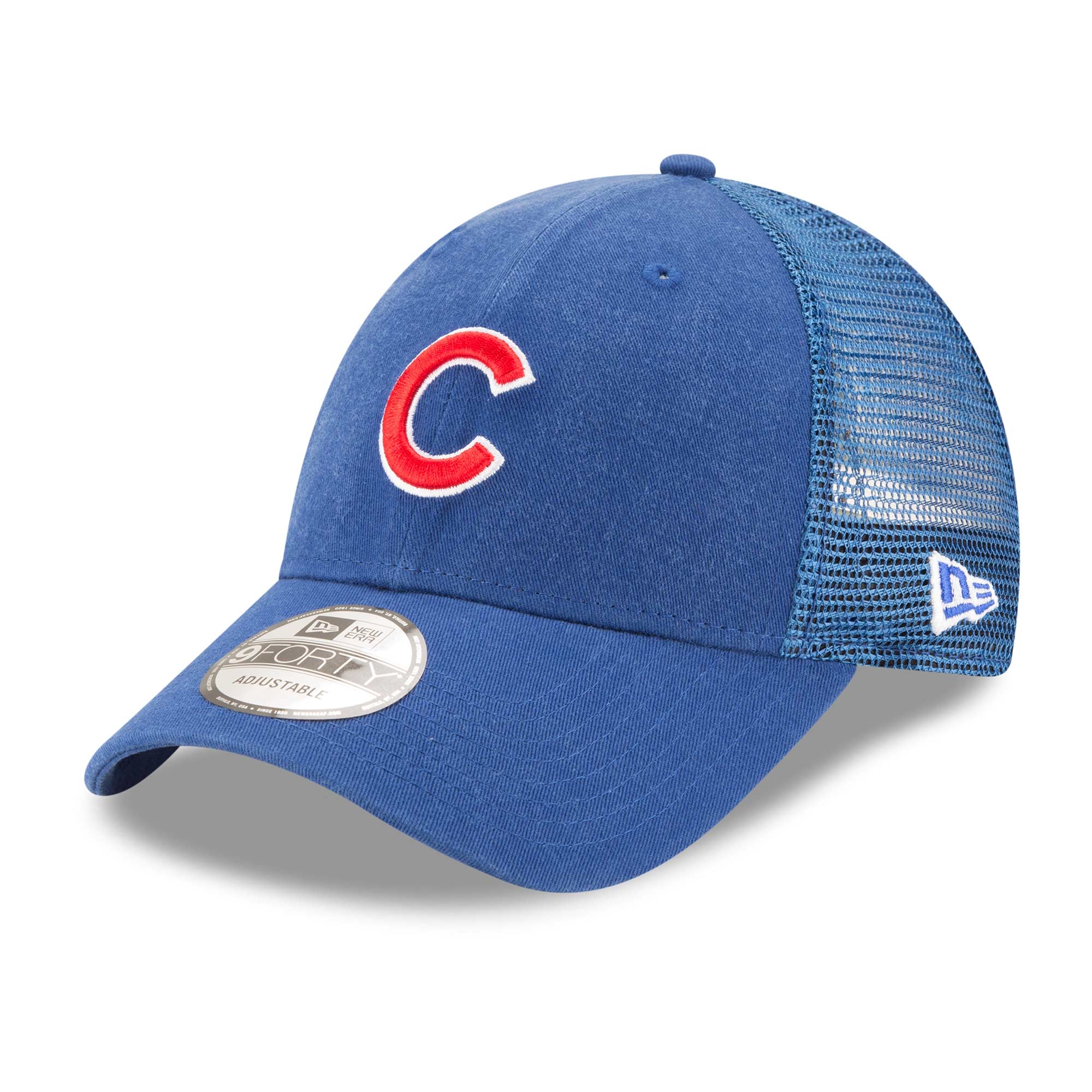 Chicago Cubs Basic New Era 9FORTY Trucker MLB Cap